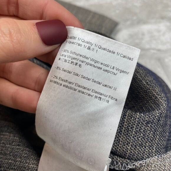 Escada Women's Grey Virgin Wool Dress Pants Size 40 / US 10 - Picture 9 of 11